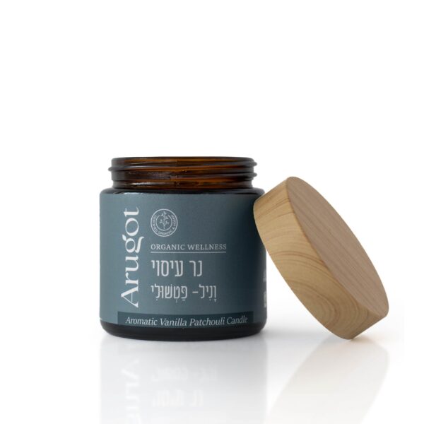 נר עיסוי בריח פטשולי - וניל